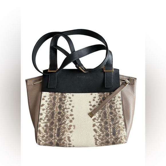 Furla Python Colorblock Leather Dolce Vita long strap - Picture 8 of 12